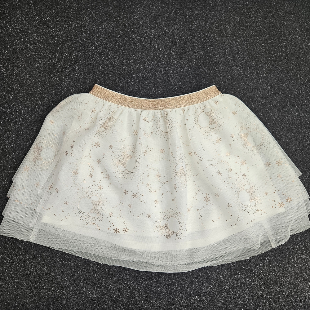Disney 4T Rose Gold Mickey Minnie Mouse Skirt